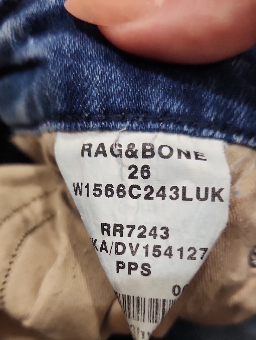 Rag & Bone Frayed Hem Acid Wash Stretch Jeans 26 Rich Mom Norm Slub Weekend Blue - Picture 5 of 7